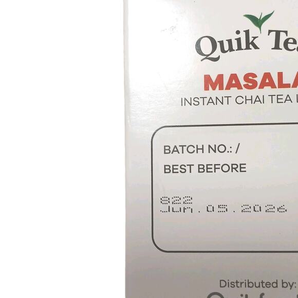 4 Boxes Instant Chai Tea Latte Indian Masala Instant Natural Spices QuikTea - Picture 5 of 7